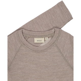 Wool T-Shirt LS - Grey Khaki