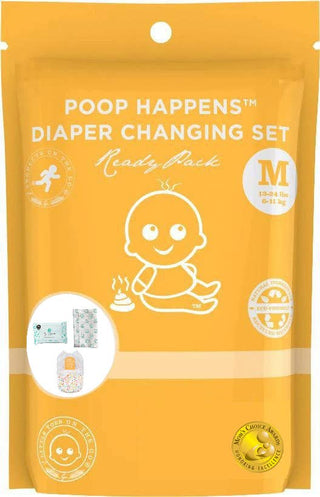 Medium Poop Happens 1 x Diaper Changing Set