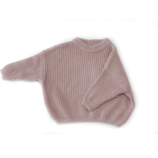 Kids Matching Knit Sweater-Lilac Ash