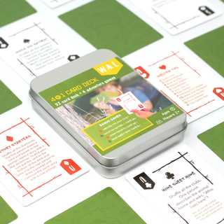 "Take Cover" 4 -in-1 Outdoor Card Game for Kids + Families