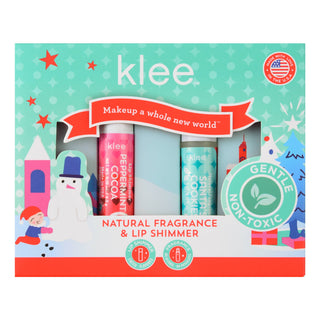 Klee Naturals - Santa's Cookies - Natural Fragrance and Lip Shimmer Set