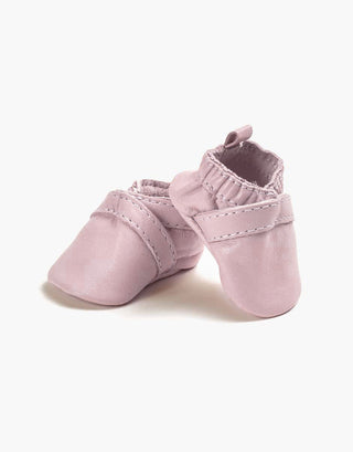 Doll Pink Leather Slippers