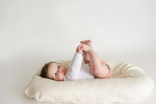 Natural infant lounger cover