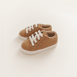 Leather Woven Sneaker | Color 'Rust' | Hard Sole