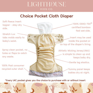 Pocket Cloth Diaper  Coop- ALL Sizes