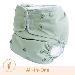 All-In-One Cloth Diaper - Seafoam