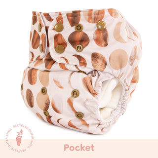 Pocket Cloth Diaper - Moon Mars - All Sizes