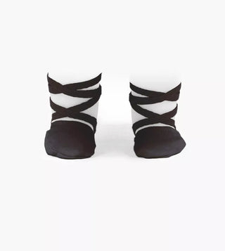 Doll Black jersey slippers