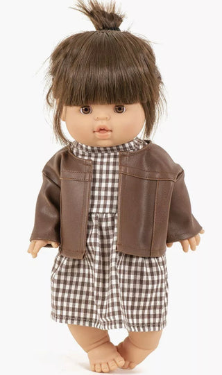 Doll - Brown faux leather Nickie Jacket