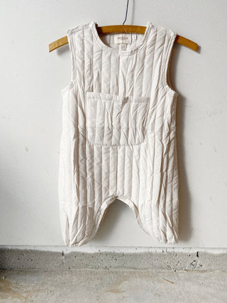 Quilted Jumper - crème