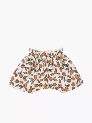Doll- Shorts in clementine flower