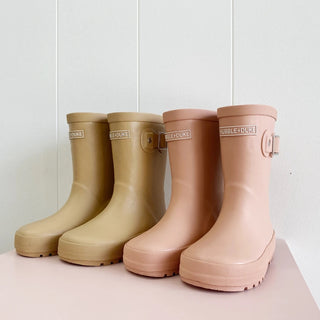 Natural Rubber Rainboots - Clay Pink