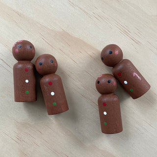 Wooden Gingerbread men